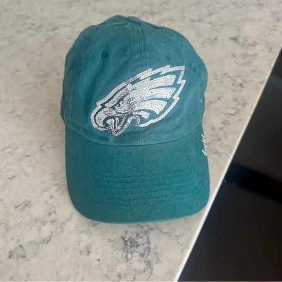 Green Sequin Philadelphia Eagles Cap - Picture 2 of 5